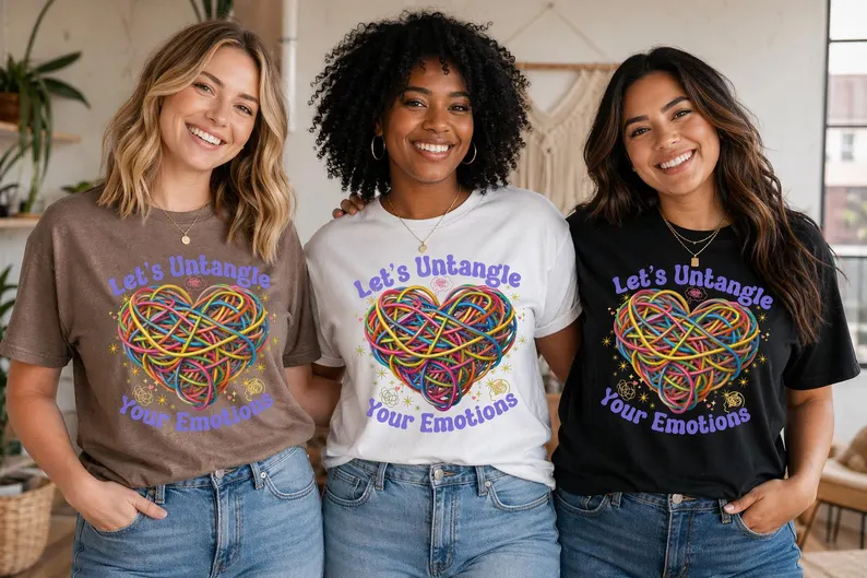 let’s untangle your emotions shirt, mental health tee, therapist, counselor, social worker shirt, self care gift let’s untangle your emotions shirt, mental health tee, therapist, counselor, social worker shirt, self care gift