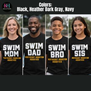 neha swim team performance shirt, a4 performance tee, swim club shirt, athletic swim shirt, team apparel (copy)