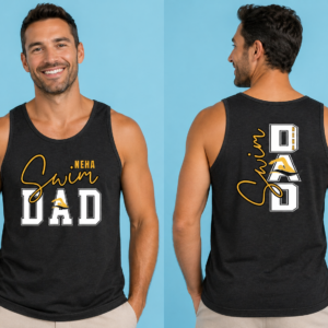 ninja swim team mom & dad shirts, swim parent shirts, matching swim family apparel
