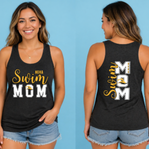 ninja swim team mom & dad shirts, swim parent shirts, matching swim family apparel