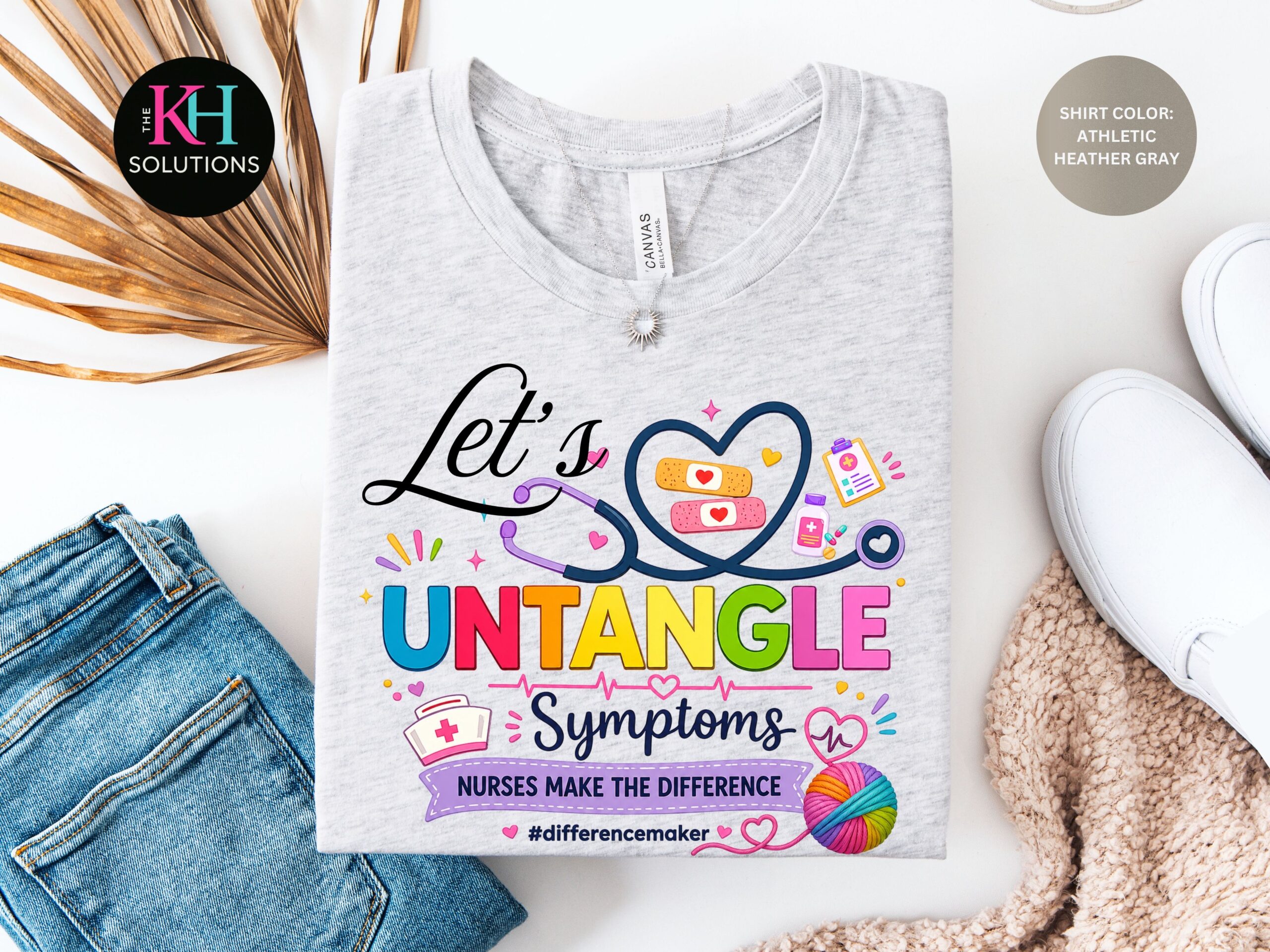 let's untangle symptoms nurse shirt – mental health awareness graphic tee let's untangle symptoms nurse shirt – mental health awareness graphic tee