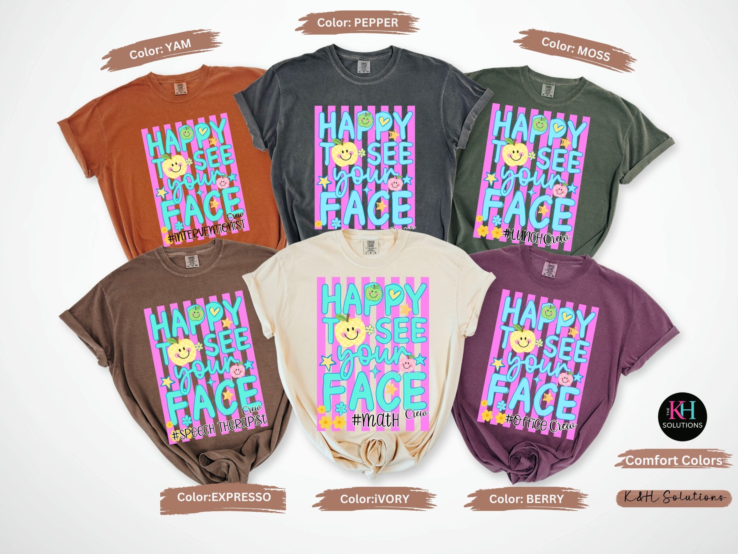 happy to see your face shirt, custom school staff tee, counselor crew teacher crew shirt happy to see your face shirt, custom school staff tee, counselor crew teacher crew shirt