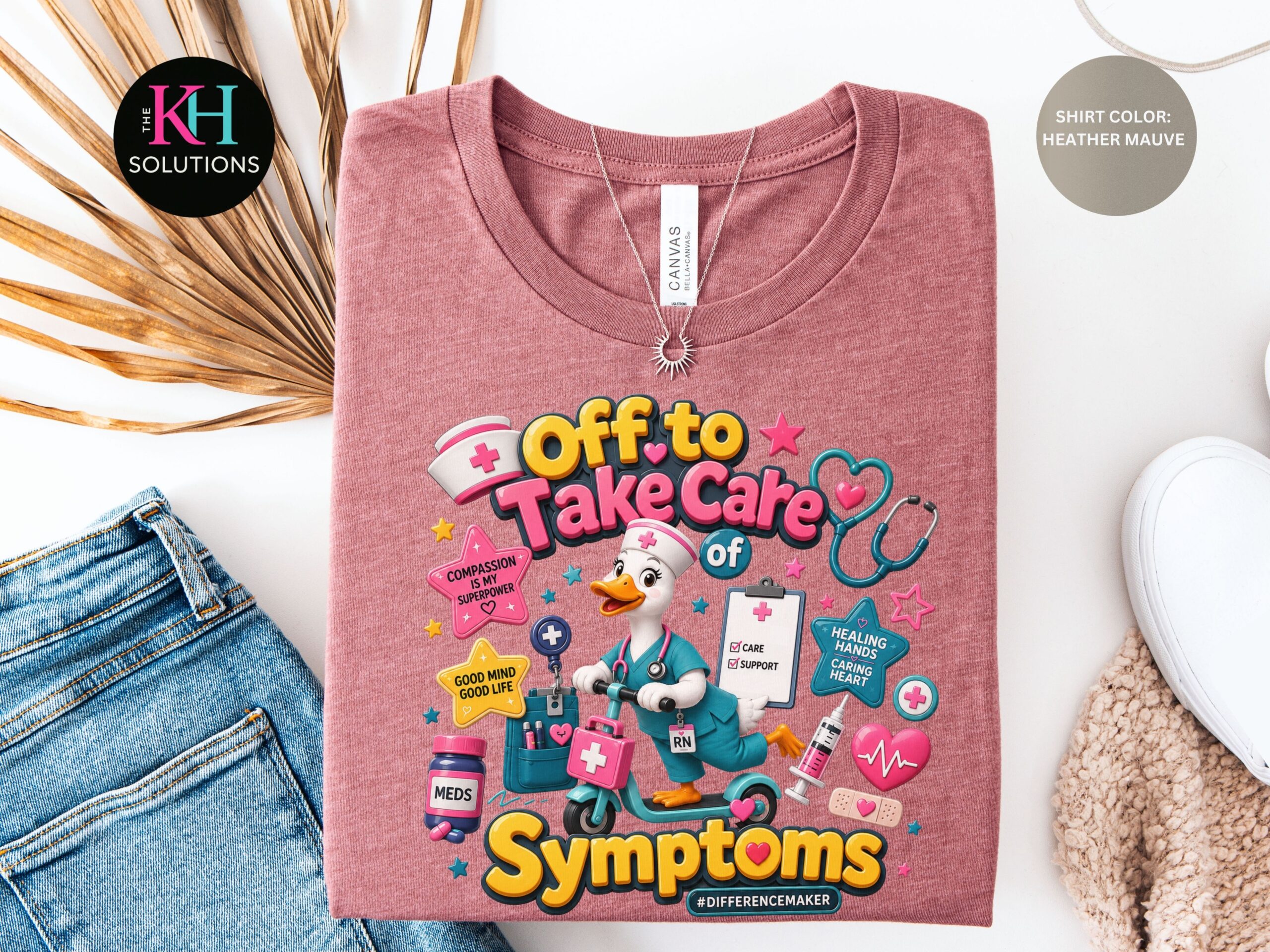 Off To Take Care Of Symptoms Nurse Shirt off to take care of symptoms nurse shirt, pink nurse duck tee, healthcare worker apparel