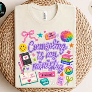 counseling is my ministry shirt for school counselors & therapists