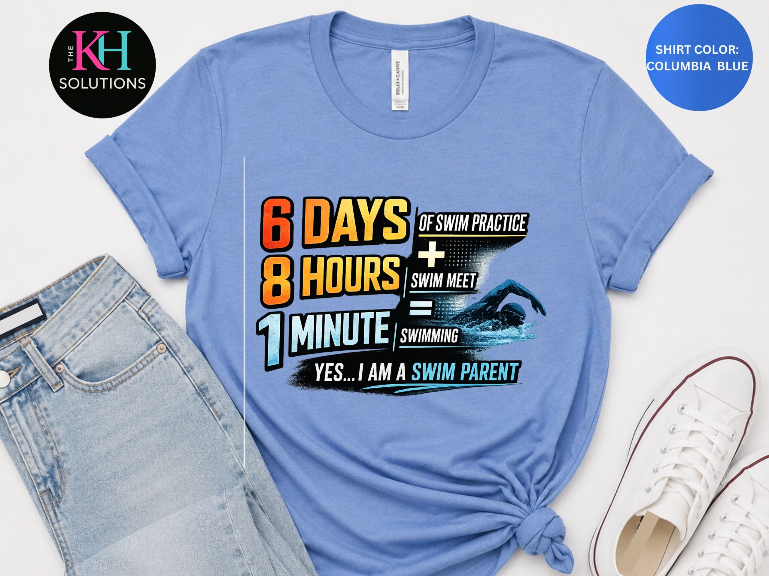 swim parent shirt, 6 days. 8 hours. 1 minute. swim meet shirt, swimming parent gift, swim team apparel (copy) swim parent shirt, 6 days. 8 hours. 1 minute. swim meet shirt, swimming parent gift, swim team apparel (copy)