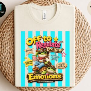 off to regulate emotions shirt, school counselor tee, therapist shirt, mental health apparel, emotional regulation gift