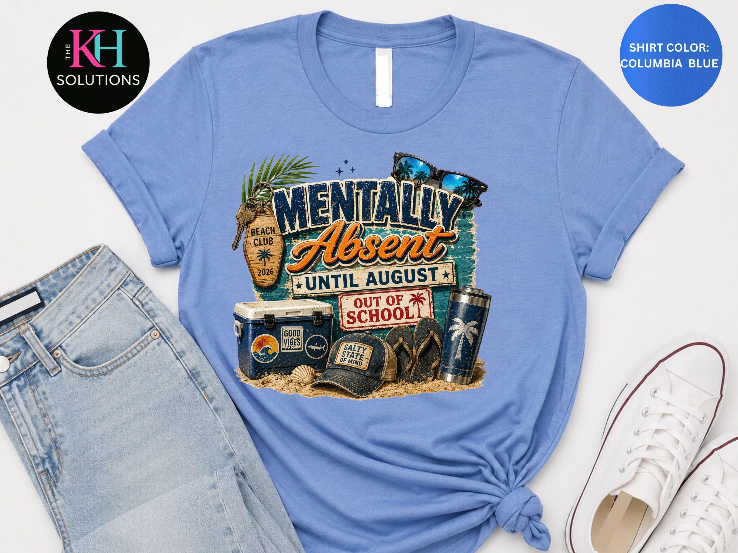 mentally absent until august shirt, end of school year teacher summer tee mentally absent until august shirt, end of school year teacher summer tee