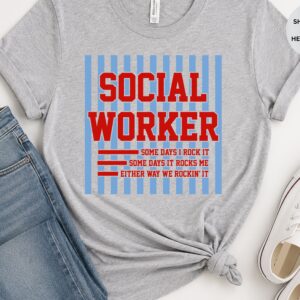 funny social worker shirt, retro social work tee, school social worker gift, mental health professional shirt, soft style graphic tee