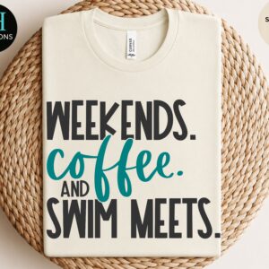 meet day shirt, swim team mom tee, comfort colors boxy tee, summer swim league shirt