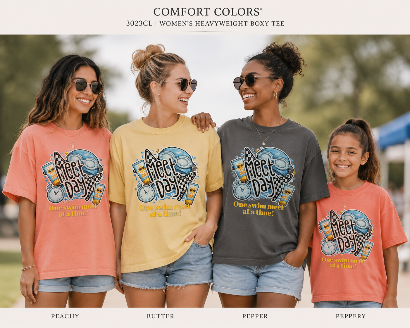 meet day shirt, swim team mom tee, comfort colors boxy tee, summer swim league shirt meet day shirt, swim team mom tee, comfort colors boxy tee, summer swim league shirt