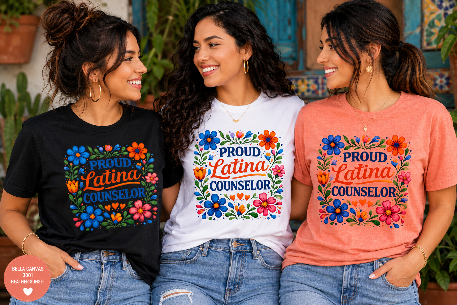 proud latina counselor shirt – floral school counselor tee – hispanic heritage mental health shirt – bella canvas graphic tee proud latina counselor shirt – floral school counselor tee – hispanic heritage mental health shirt – bella canvas graphic tee