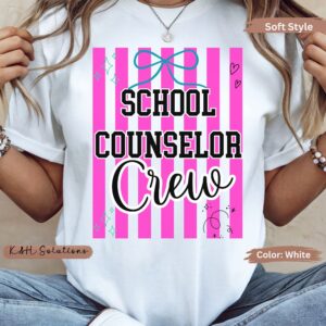school counselor crew shirt, school counselor team shirt, counselor appreciation gift tee