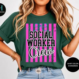 social worker crew shirt – social work team tee