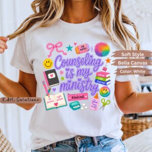 counseling is my ministry shirt, christian school counselor tee, faith based counselor gift